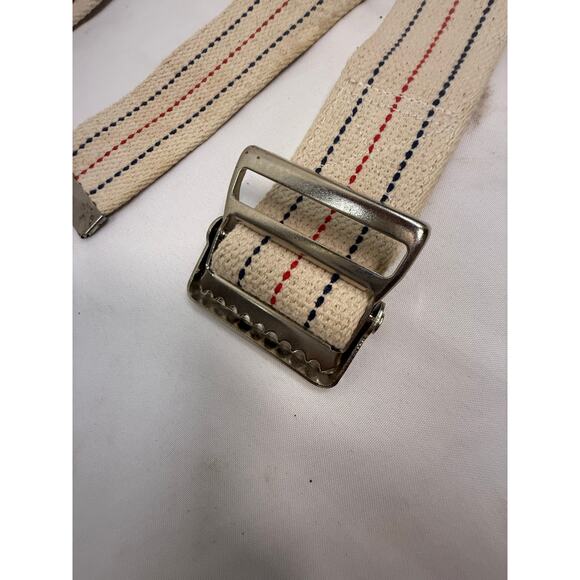 BELT Transfer gait Sammons Preston New 72" red blue cream cna nurse - Picture 2 of 7
